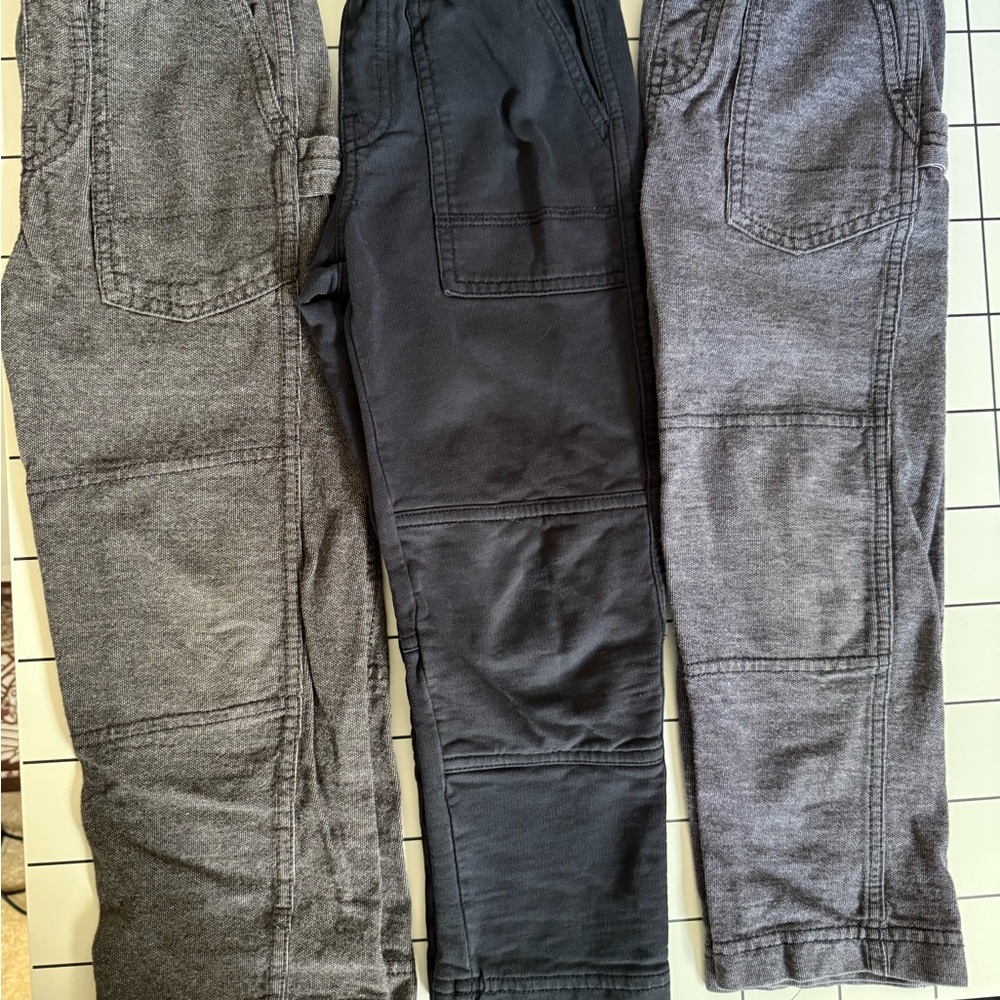 Tea Collection Gray and Black Pants Set